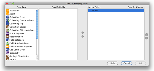 Data Set Mapping Editor