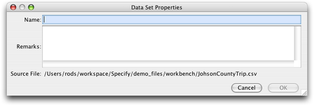 Data Set Properties